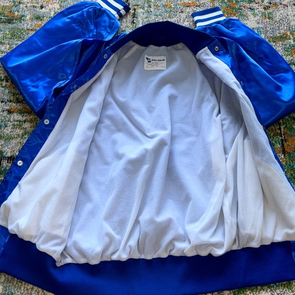 💎RARE💎True Vintage General Dynamics Varsity Satin Jacket, Size Large - Picture 5 of 9